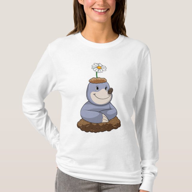 Camiseta Mole com Daisy Flower (Frente)