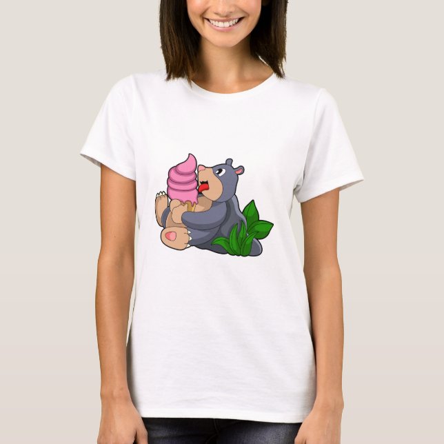 Camiseta Mole com sorvete Waffle (Frente)