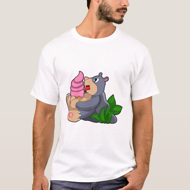 Camiseta Mole com sorvete Waffle (Frente)