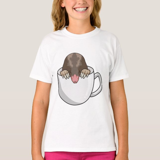 Camiseta Mole com Taça de Café (Frente)