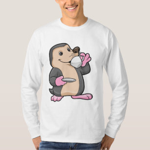 Camiseta Mole com Taça de Café e Saucer