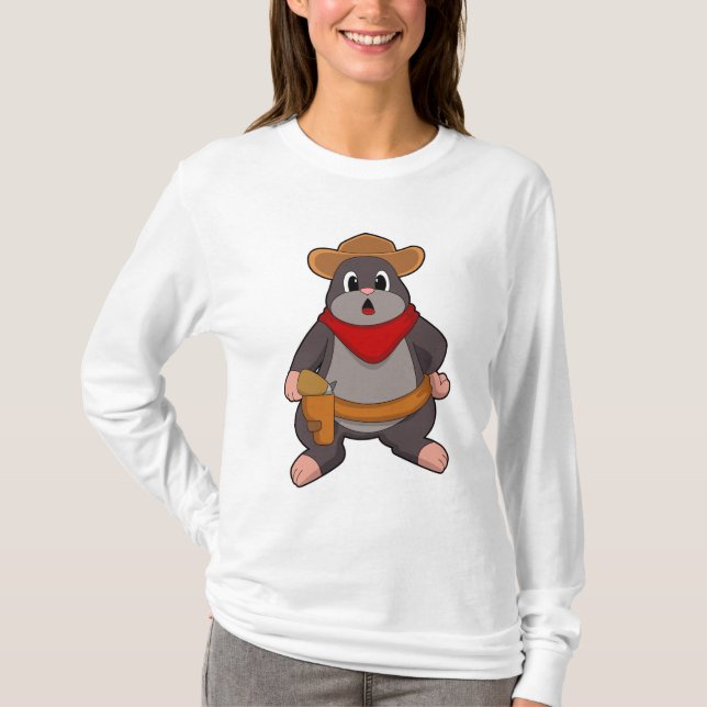 Camiseta Mole como Cowboy (Frente)