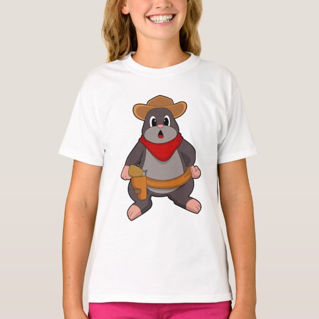 Camiseta Mole como Cowboy (Frente)