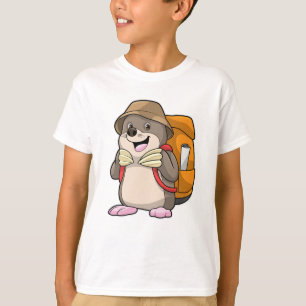 Camiseta Mole como Hiker com Bagagem