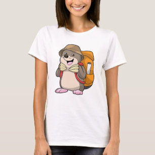 Camiseta Mole como Hiker com Bagagem