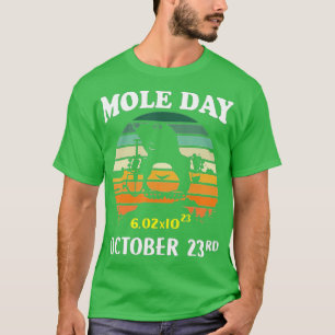 Camiseta Mole Day Avogadro's Number 23 de outubro Presente 