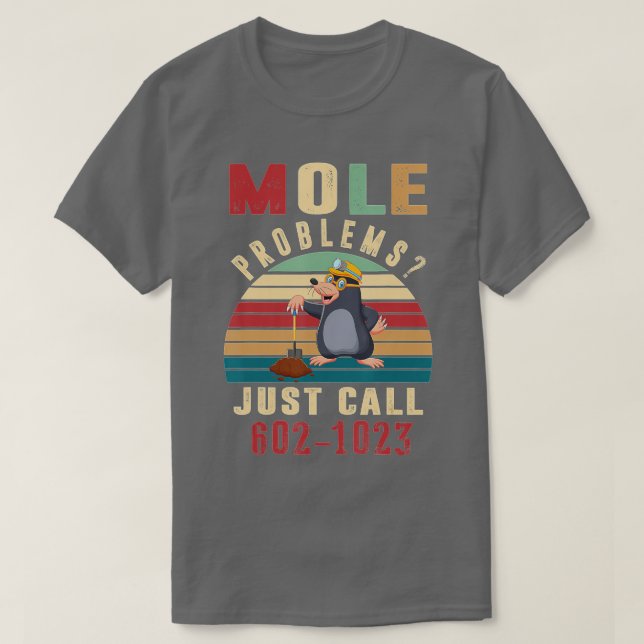 Camiseta Mole Day Mole Problems Just Call Avogadros Number  (Frente do Design)
