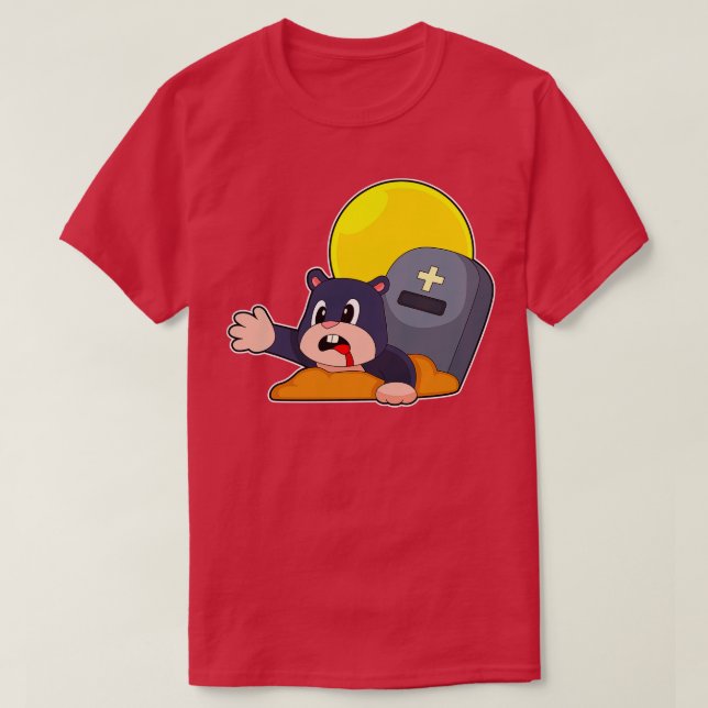 Camiseta Mole Halloween Grave (Frente do Design)