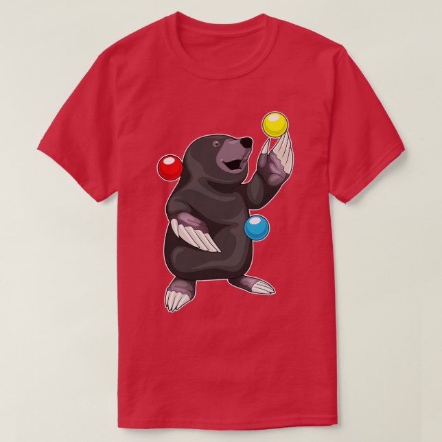 Camiseta Mole Juggler Juggle (Frente do Design)