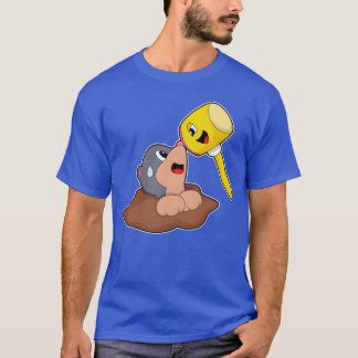 Camiseta Mole Martelo Animais Fofos amigos