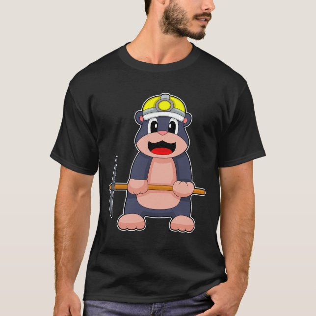 Camiseta Mole Miner Pickaxe Mining (Frente)