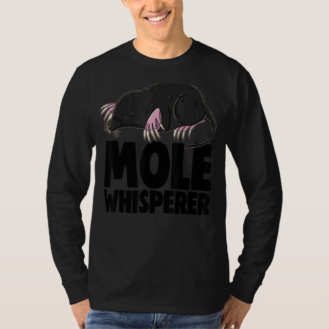 Camiseta Mole Rat Whispherd Mulheres Cute Little Mole Love (Frente)
