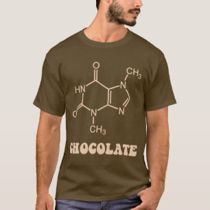 Camiseta Molécula científica do Theobromine do elemento do