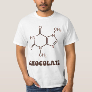 Camiseta Molécula científica do Theobromine do elemento do