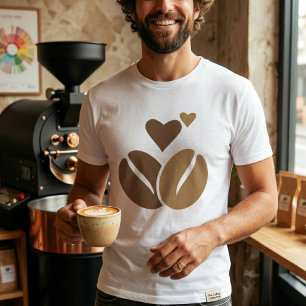 Camiseta Molécula de Cafeína Amante do Café Químic