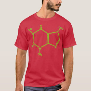 Camiseta Molécula de cafeínaTShirt 1