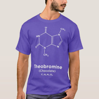 Camiseta Molécula de Theobromina de Chocolate