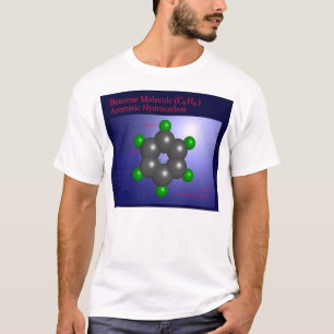 Camiseta Molécula do benzeno (parte dianteira)