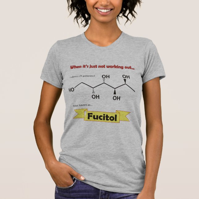 Camiseta Molécula orgânica de Fucitol (Frente)