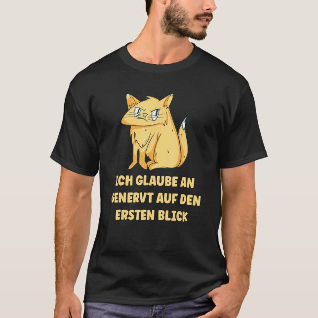 Camiseta Moletom Com Gato E Desejos De Escritório (Frente)