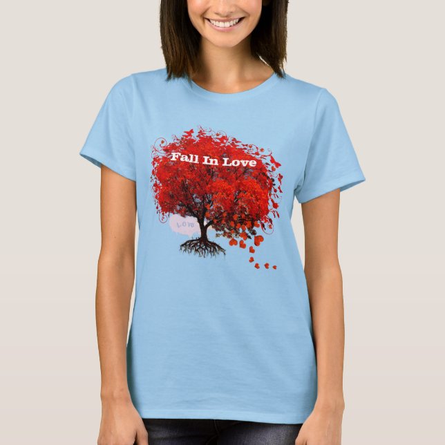 Camiseta Moletom de Coração Redemoinho de Enamoramento (Frente)