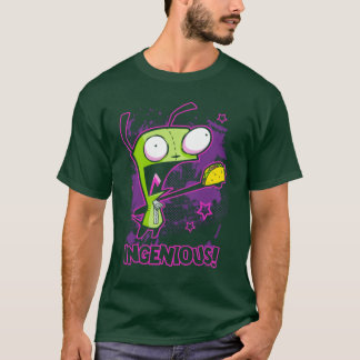 Camiseta Moletom de desenho Invader Zim Ingeniousaco Gir Y2