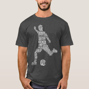 Camiseta Moletom de fã de jogador de futebol com design de