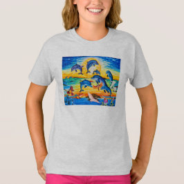 Camiseta Moletom Infantil Feminino Hanes ComfortBlend®