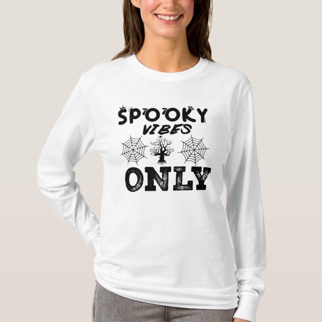 Camiseta Moletom Spooky Vibes Only-67293 (Frente)
