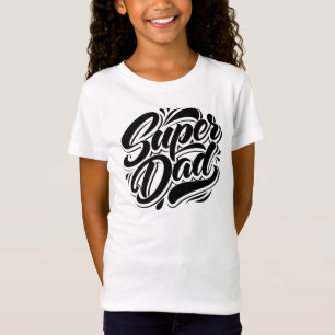 Camiseta Moletom Super Dad Hero Typography Design-67888