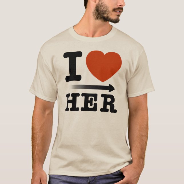 Camiseta Moleton "I Heart Her" (Frente)