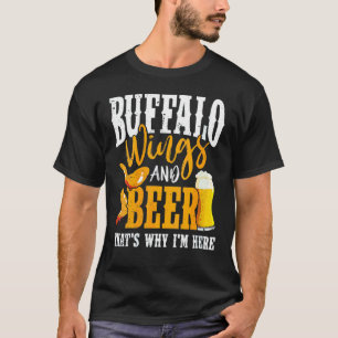 Camiseta Molho de Asa Quente de Frango Frito Asas de Búfala