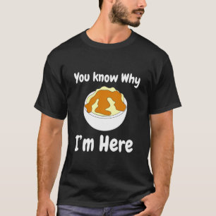 Camiseta Molho de Batata Amassada Engraçado Comida Dia de A