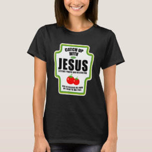 Camiseta Molho de Catchup Com Jesus Condimentos Religiosos
