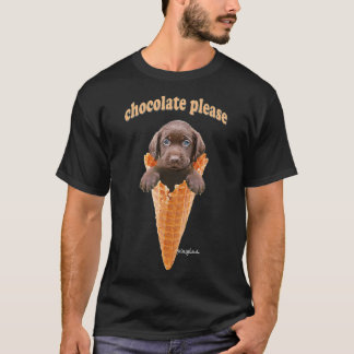 Camiseta Molho de chocolate Waffle Sorvete Cone Cupa
