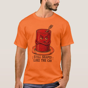 Camiseta Molho de Cranberry Ainda com a Forma da Lata Dia d