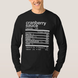 Camiseta Molho de Cranberry Nutrição Dia de Ação de Graças
