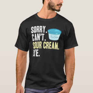 Camiseta Molho de Creme Azedo Vegano Dip Cebola Keto Comida