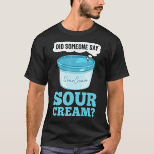 Camiseta Molho de Creme Azedo Vegano Dip Cebola Keto Comida