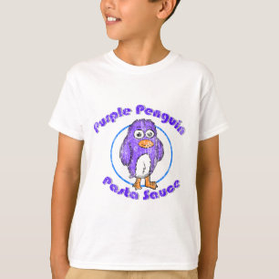 Camiseta Molho de Massas Penguíno Roxo