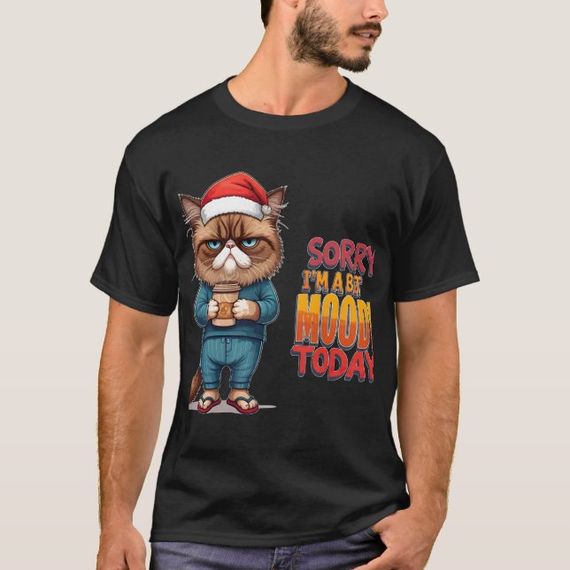 Camiseta Molho de Natal para Gatos Grumosos (Frente)