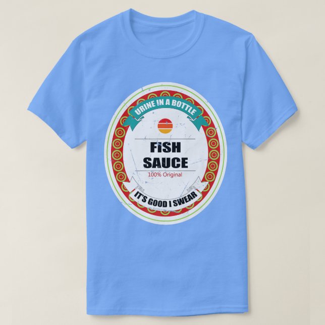 Camiseta Molho De Peixe Engraçado Japonês Sushi Condimento  (Frente do Design)