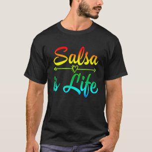 Camiseta Molho de Porto Rico, Dança Salsa Salsa é Vida