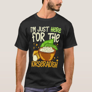 Camiseta Molho de Rábano Cremoso Receita de Planta Raiz Fre