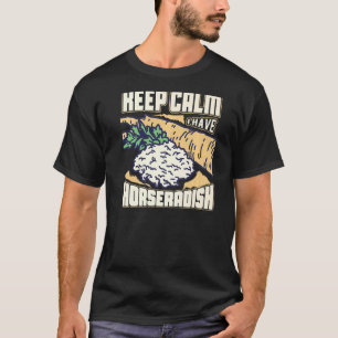 Camiseta Molho de Rábano Cremoso Receita de Planta Raiz Fre