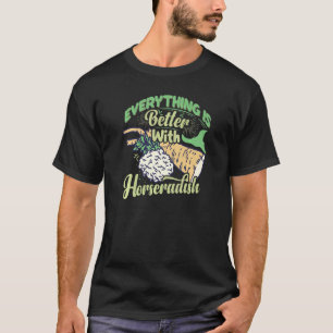 Camiseta Molho de Rábano Cremoso Receita de Planta Raiz Fre