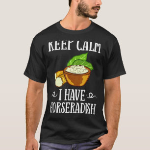 Camiseta Molho de Rábano Cremoso Receita de Planta Raiz Fre