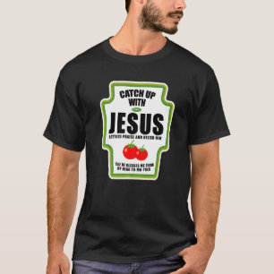 Camiseta Molho de Tomate com Jesus Molhos Religiosos Engraç