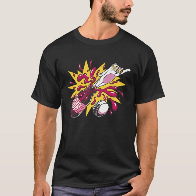 Camiseta Molho de tomate  Gato (Frente)