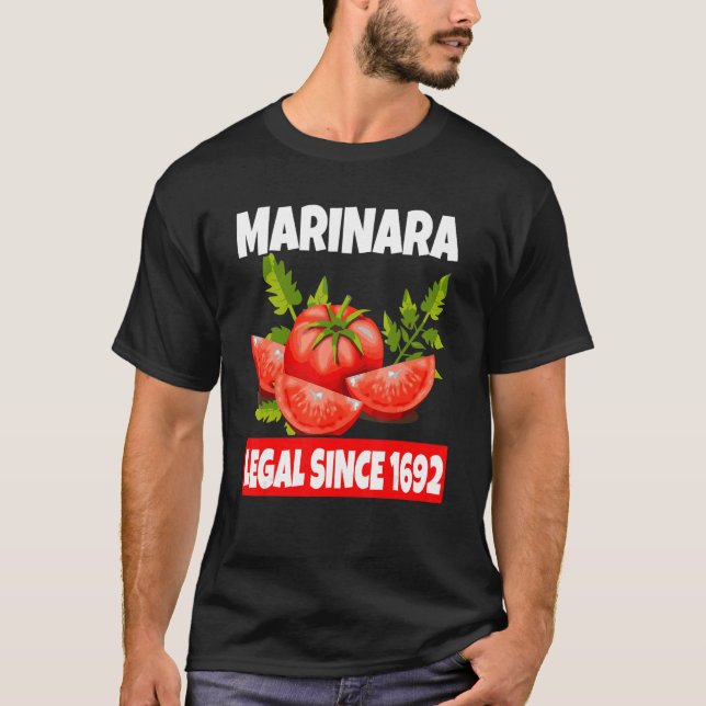 Camiseta Molho De Tomate Marinara, Comida Italiana (Frente)